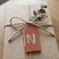 Wood Gift Tags with First Initials
