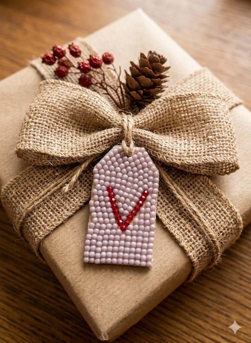 Wood Gift Tags with First Initials