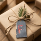 Wood Gift Tags with First Initials