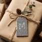 Wood Gift Tags with First Initials