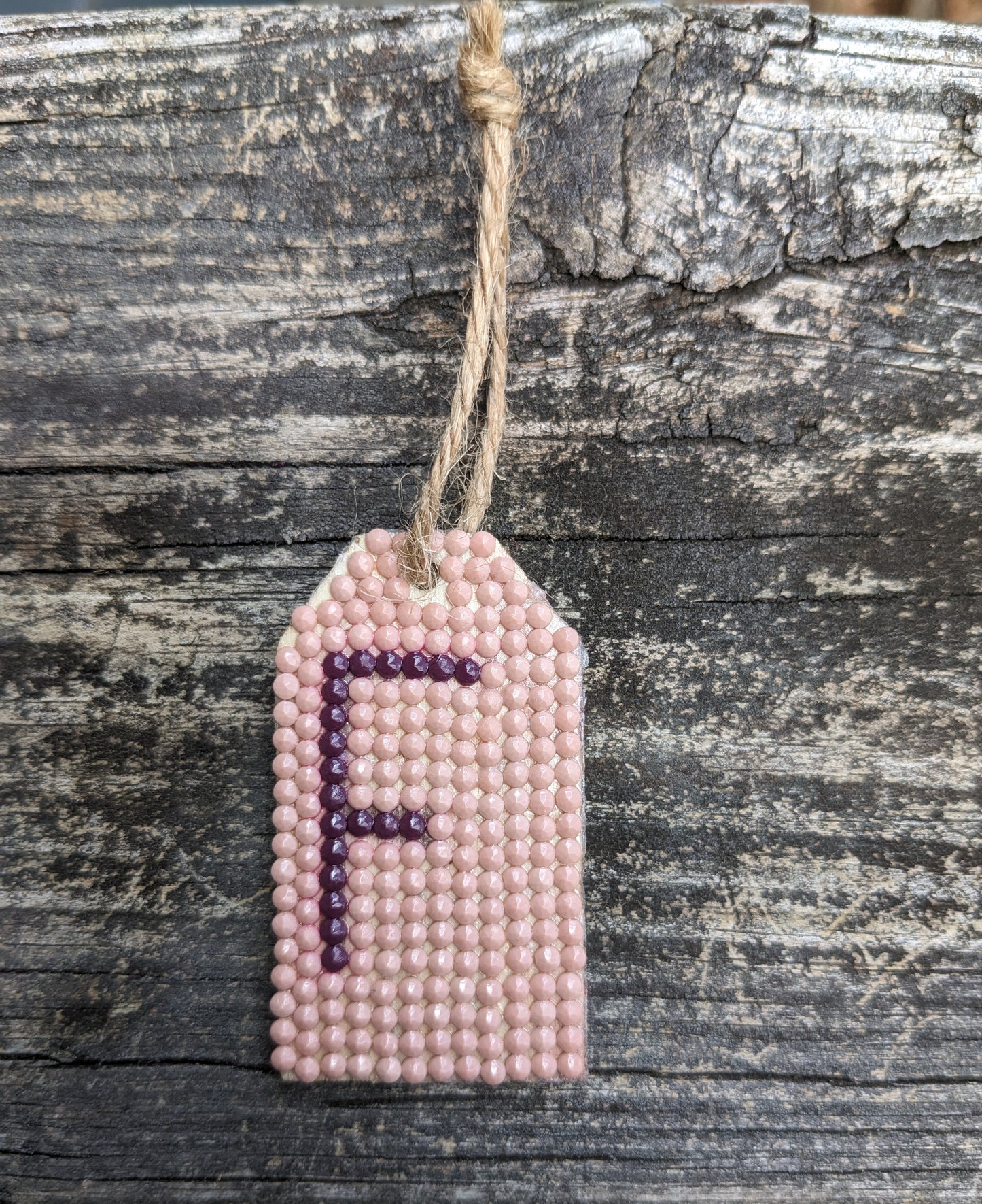 Wood Gift Tags with First Initials