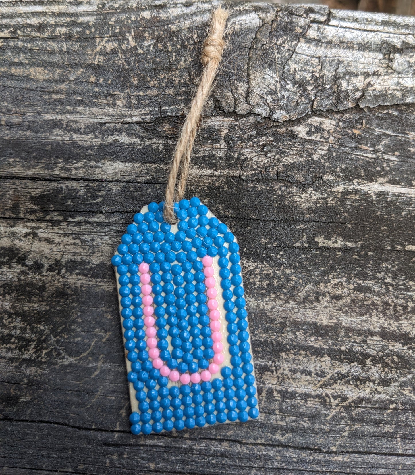 Wood Gift Tags with First Initials