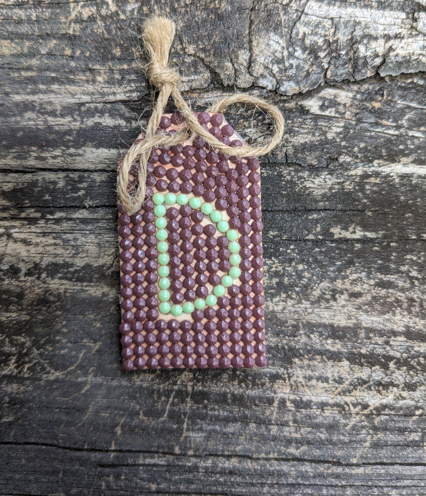 Wood Gift Tags with First Initials