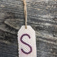Wood Gift Tags with First Initials