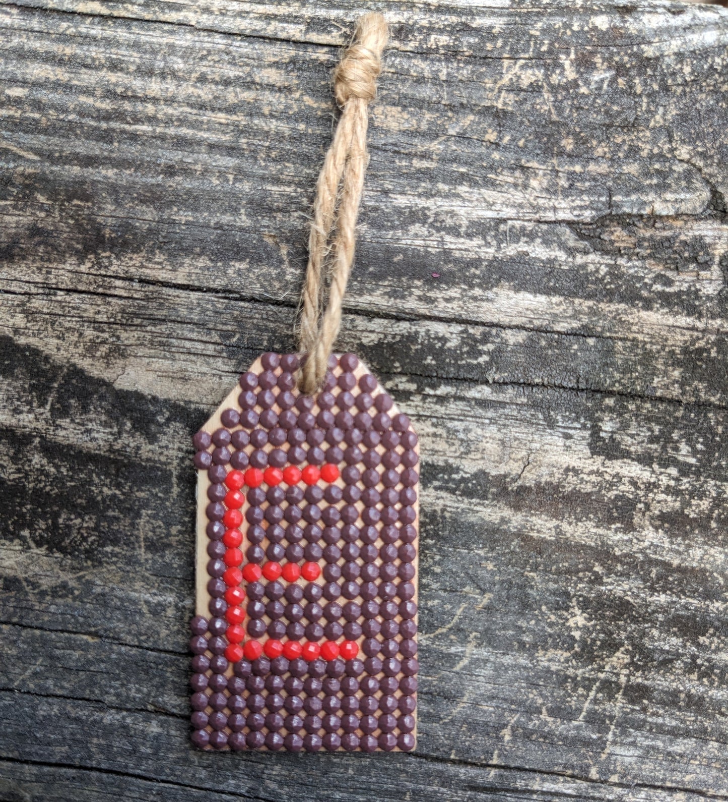 Wood Gift Tags with First Initials