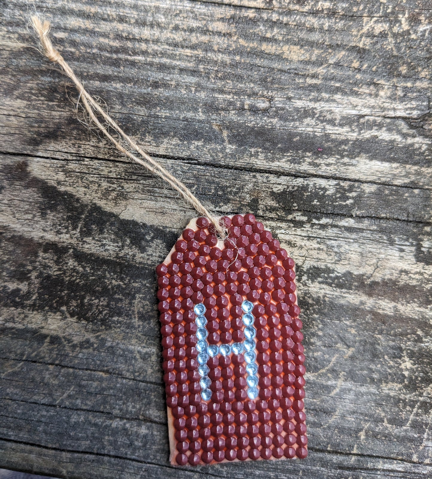 Wood Gift Tags with First Initials