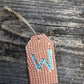 Wood Gift Tags with First Initials