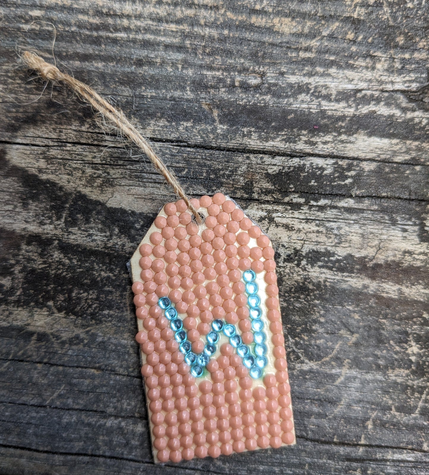 Wood Gift Tags with First Initials
