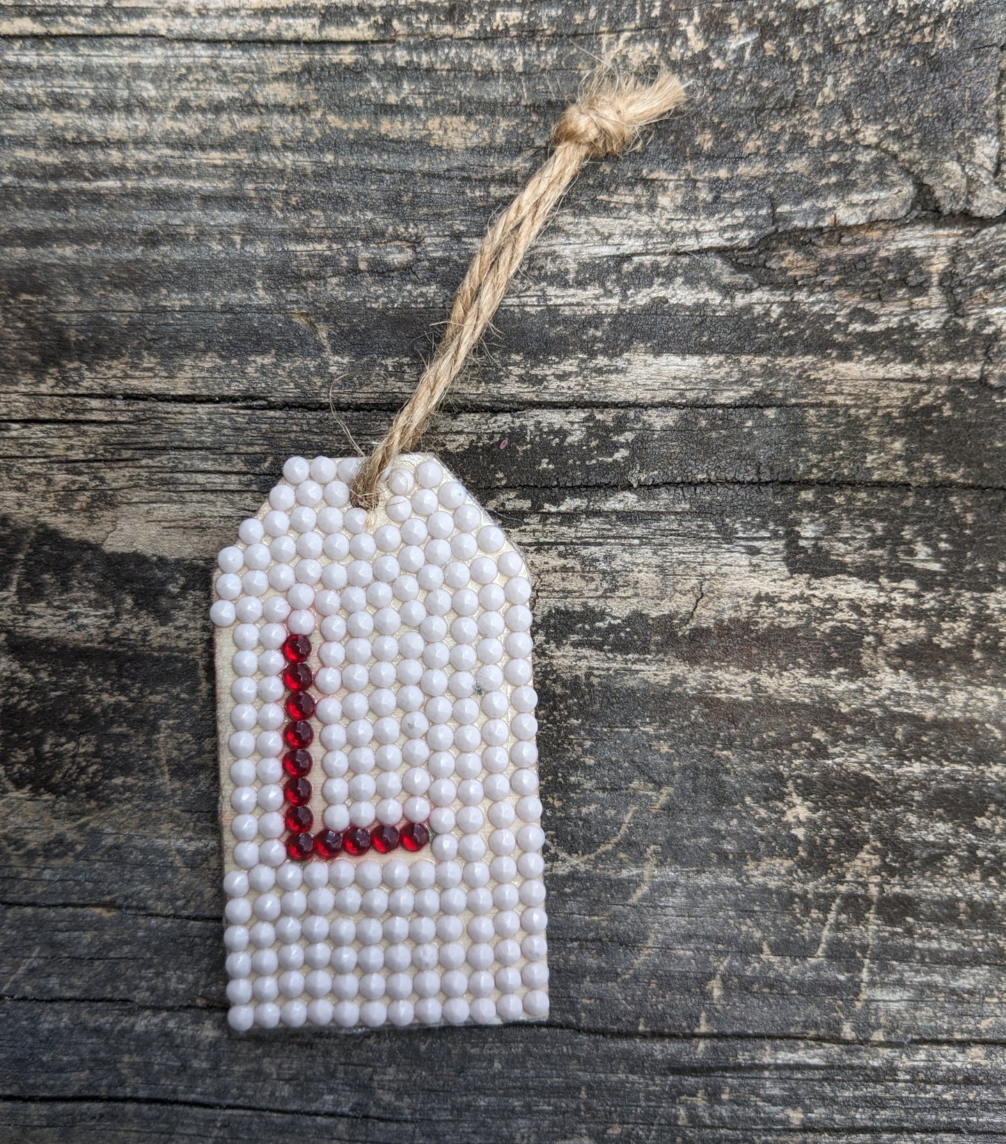 Wood Gift Tags with First Initials