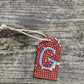 Wood Gift Tags with First Initials