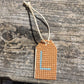 Wood Gift Tags with First Initials