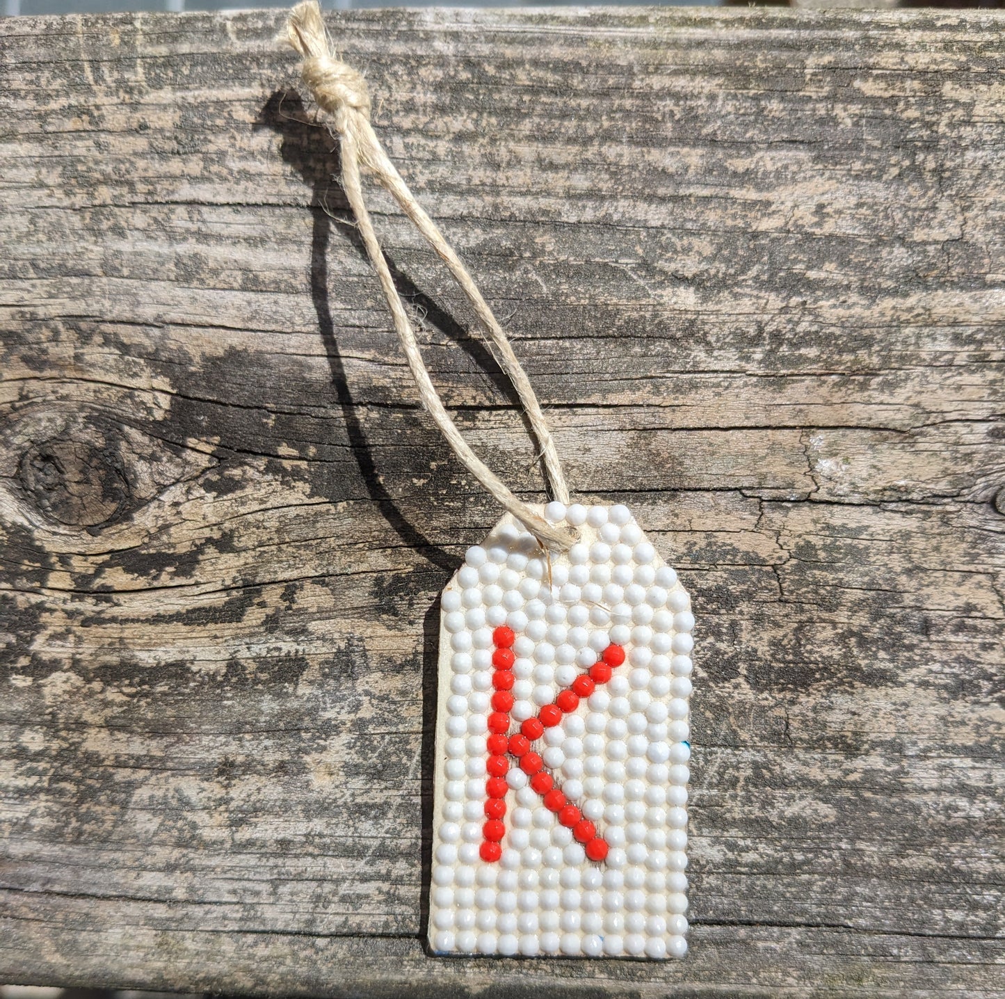 Wood Gift Tags with First Initials