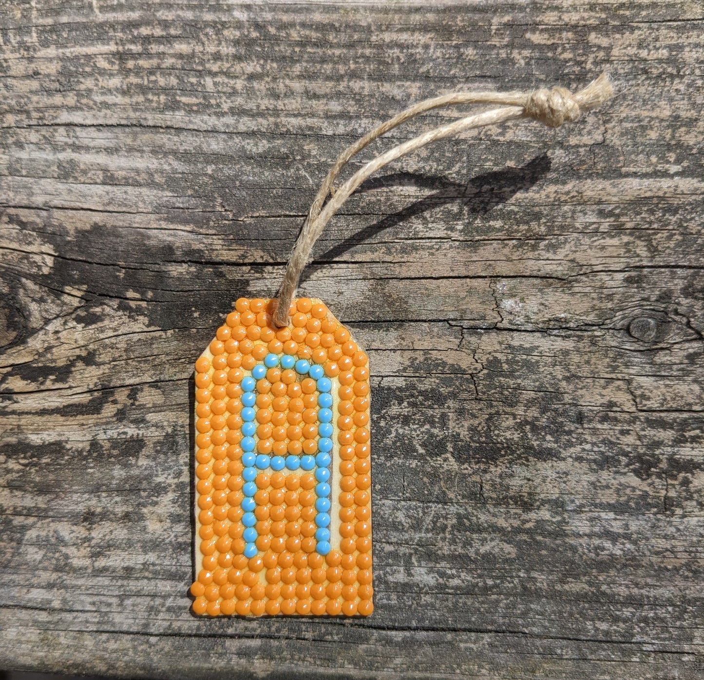 Wood Gift Tags with First Initials