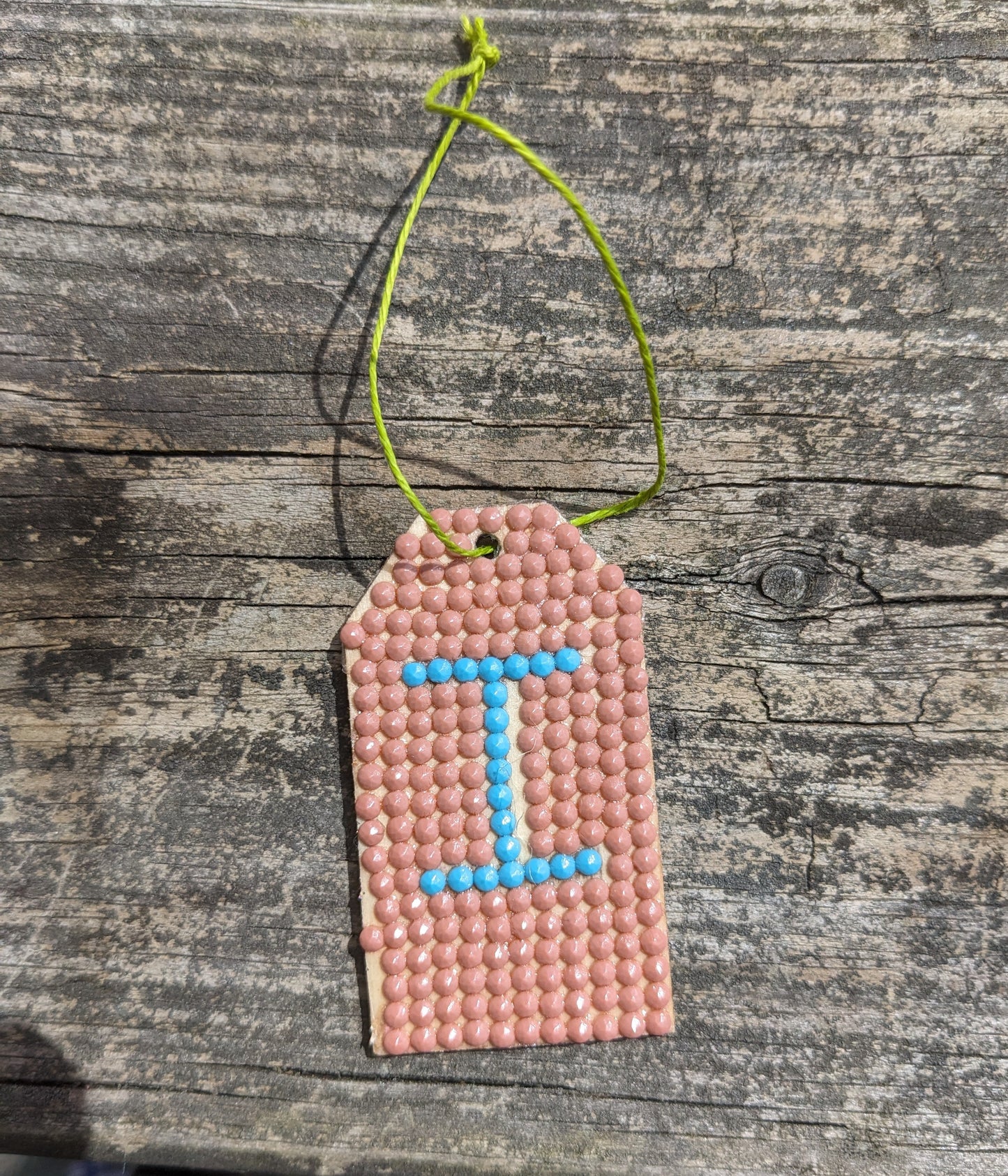 Wood Gift Tags with First Initials