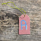 Wood Gift Tags with First Initials
