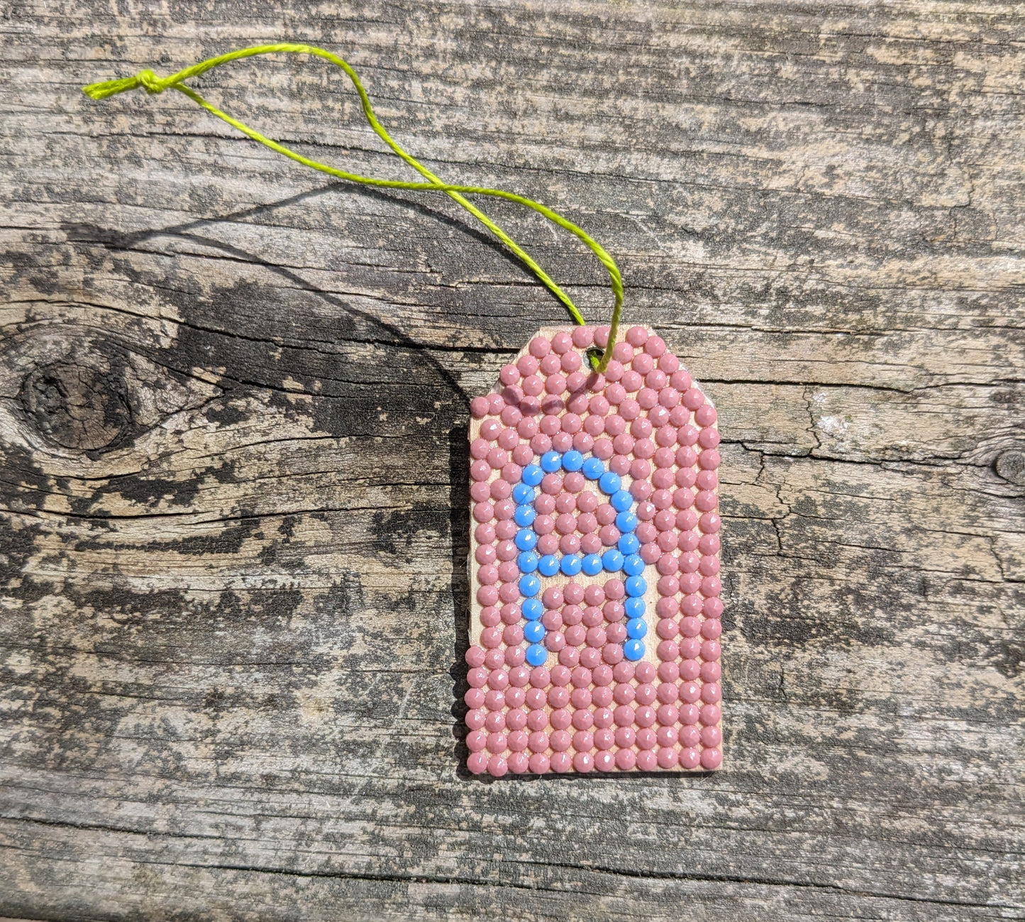 Wood Gift Tags with First Initials