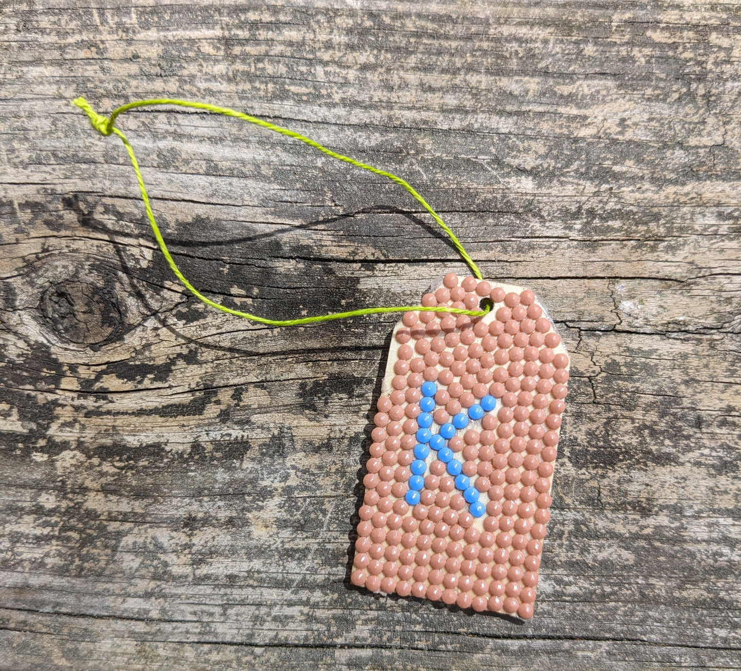 Wood Gift Tags with First Initials