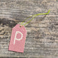 Wood Gift Tags with First Initials