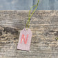 Wood Gift Tags with First Initials