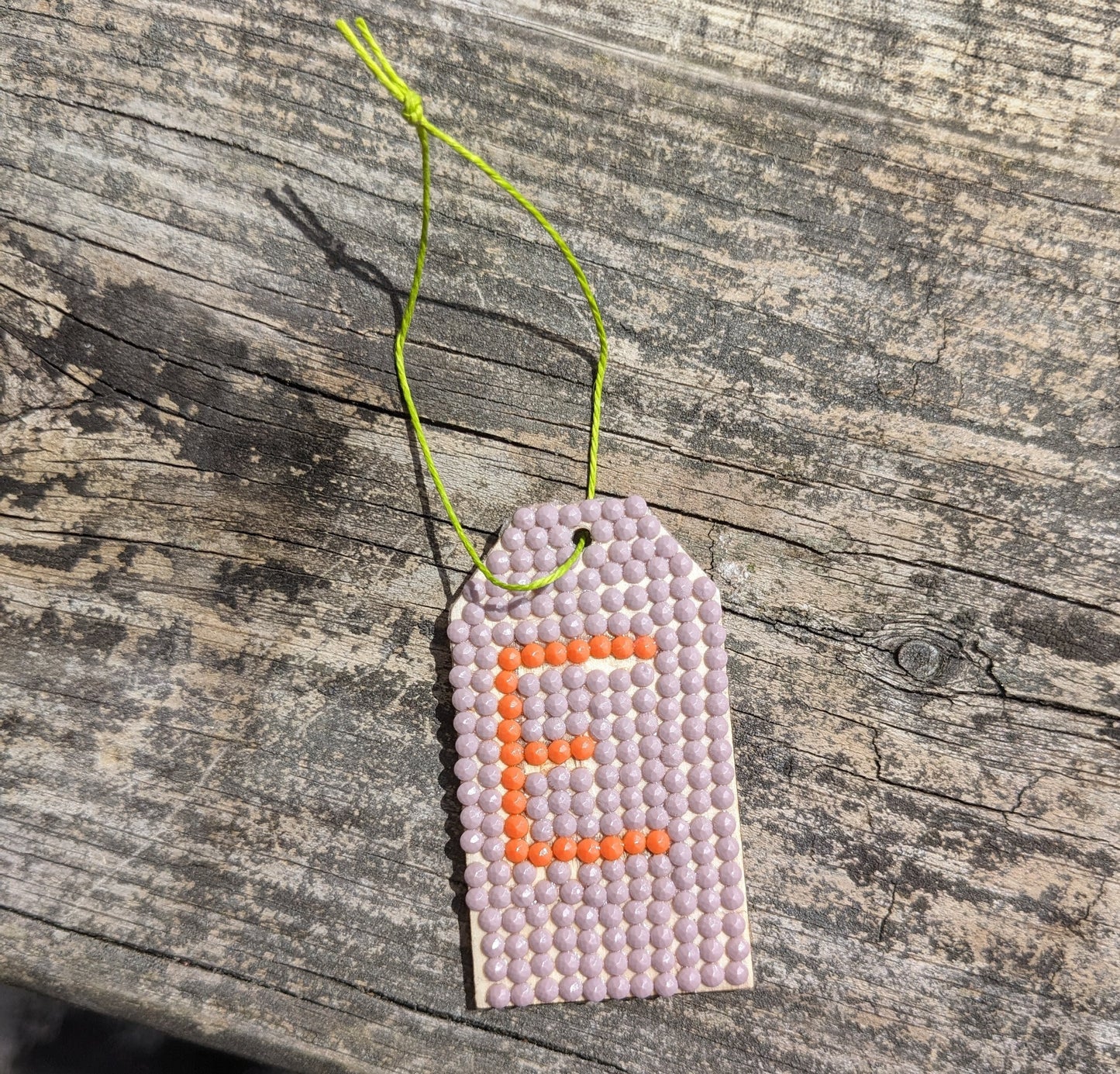 Wood Gift Tags with First Initials