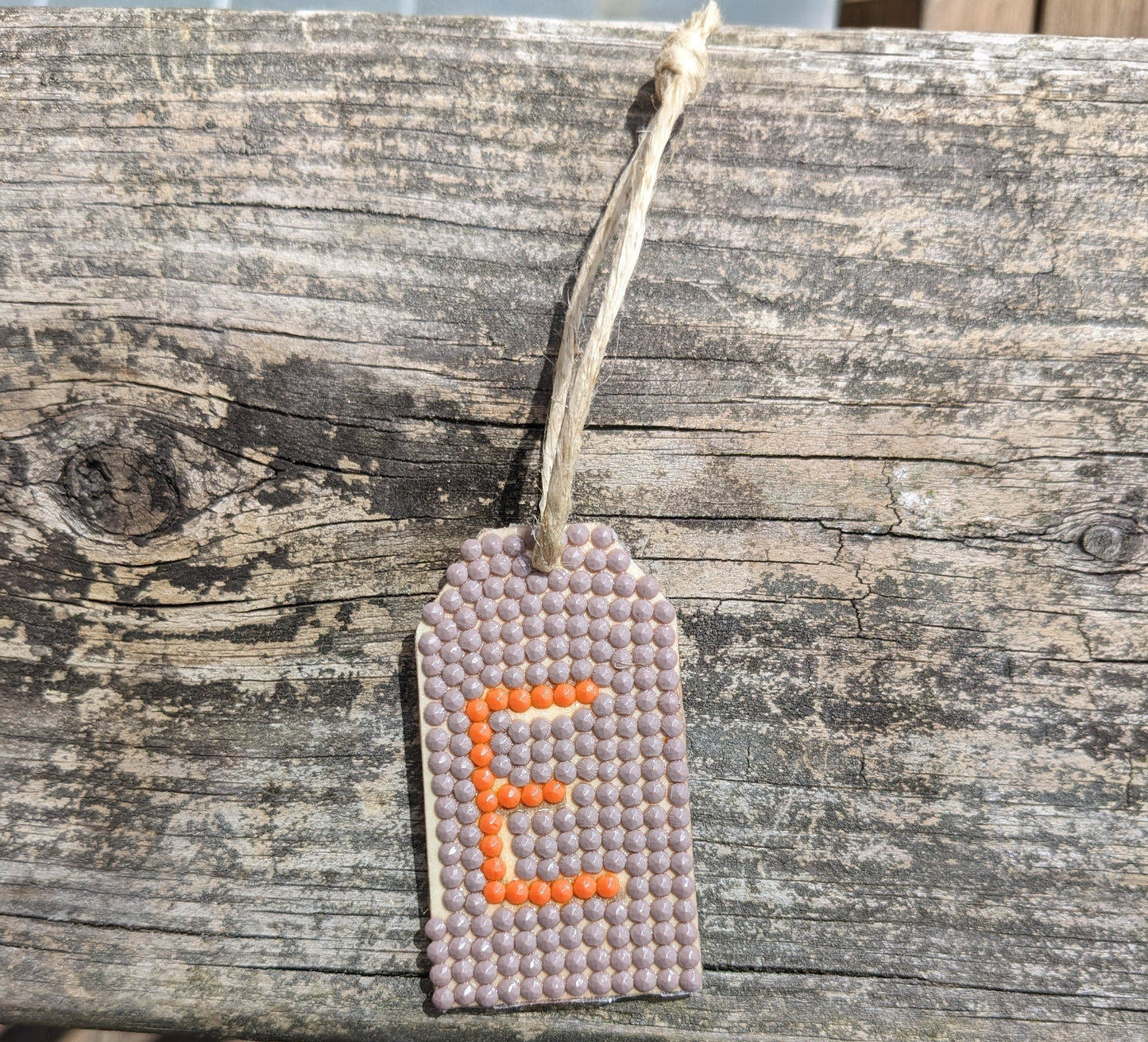 Wood Gift Tags with First Initials