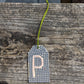 Wood Gift Tags with First Initials