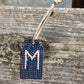 Wood Gift Tags with First Initials