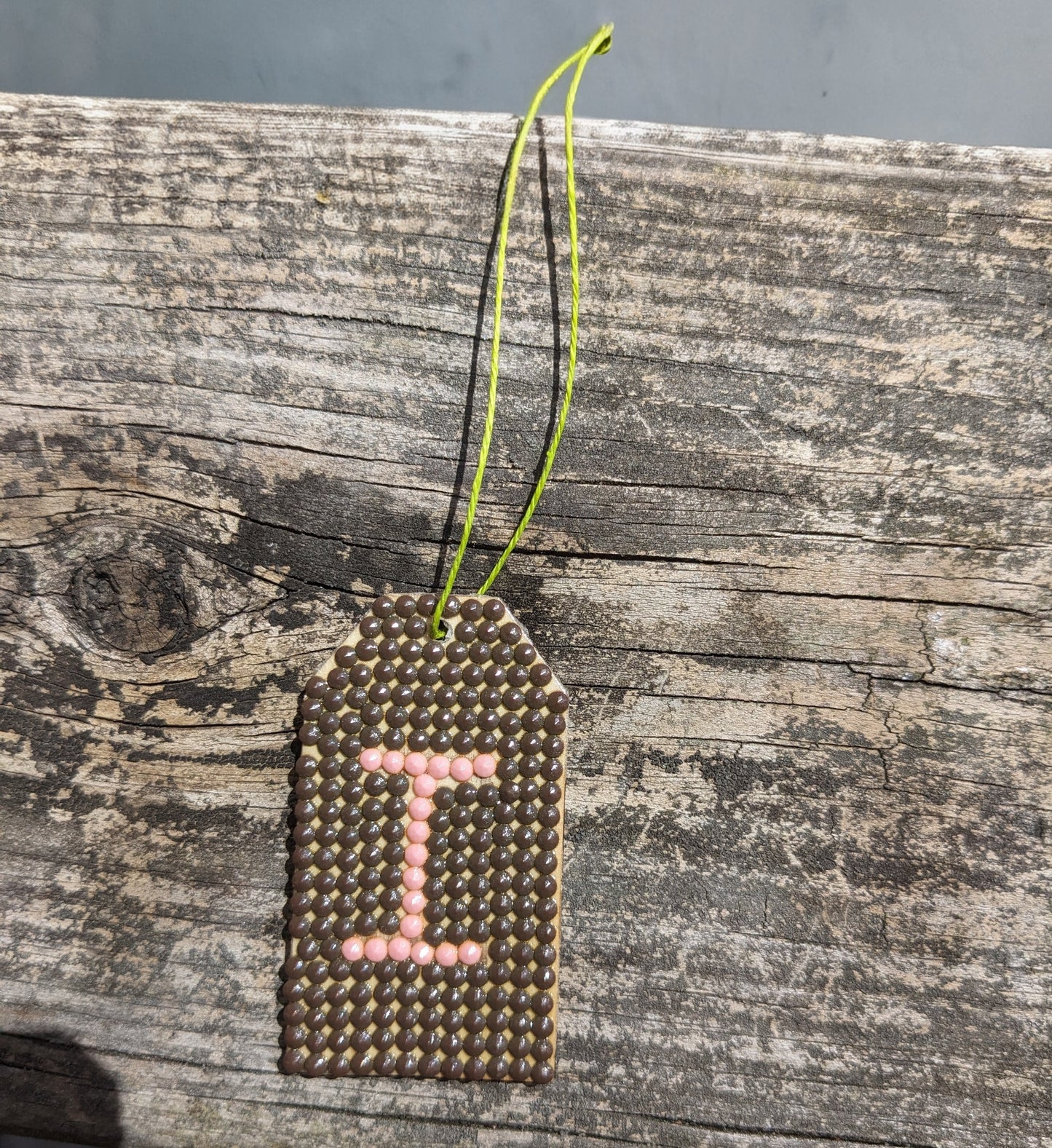 Wood Gift Tags with First Initials