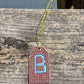 Wood Gift Tags with First Initials