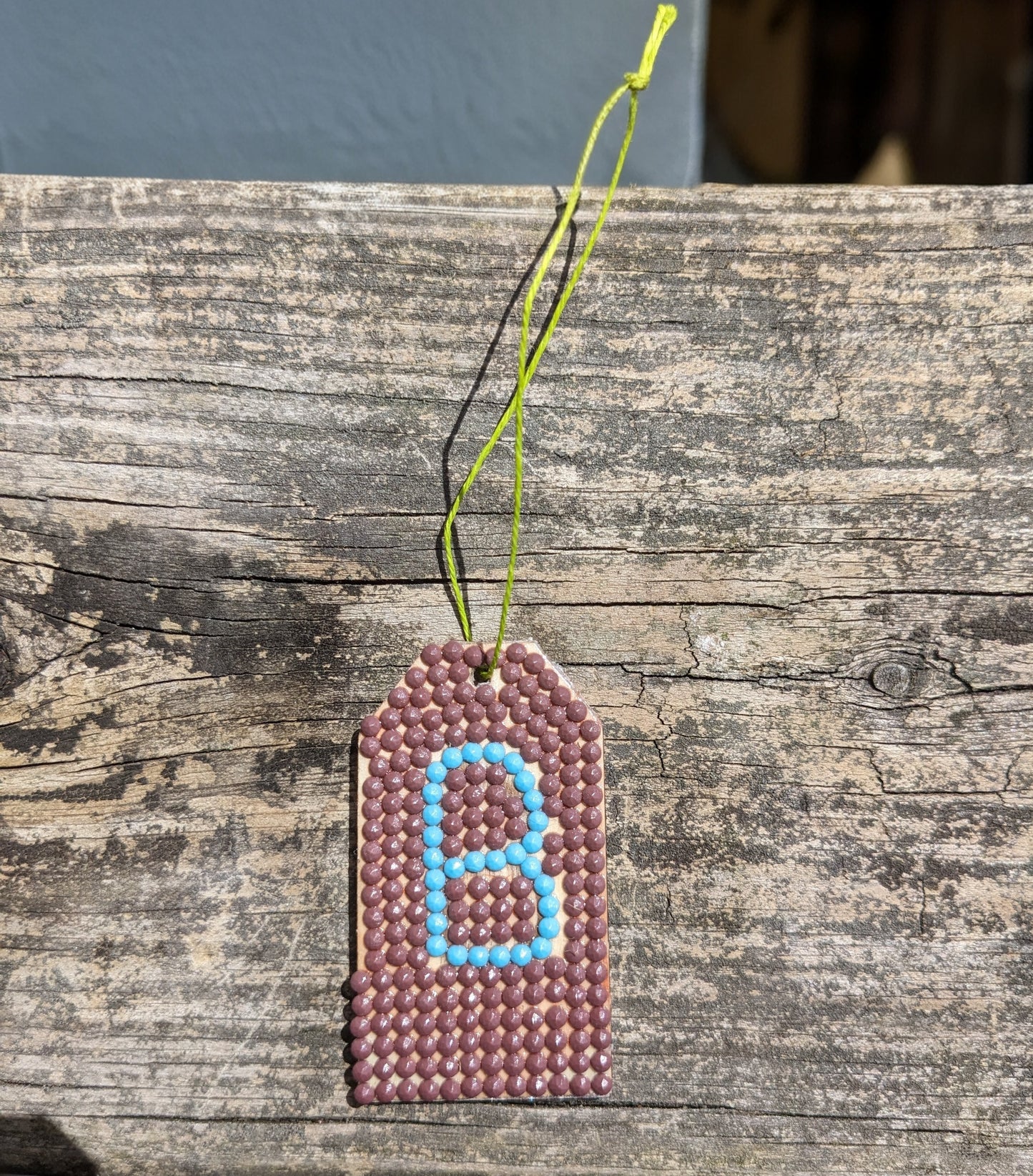 Wood Gift Tags with First Initials