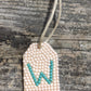 Wood Gift Tags with First Initials