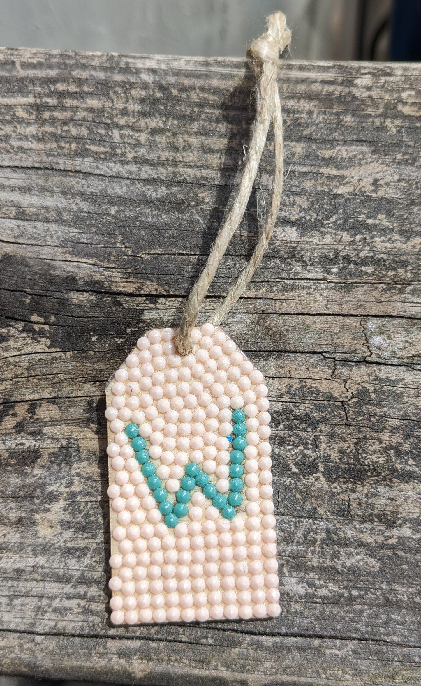 Wood Gift Tags with First Initials