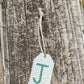 Wood Gift Tags with First Initials