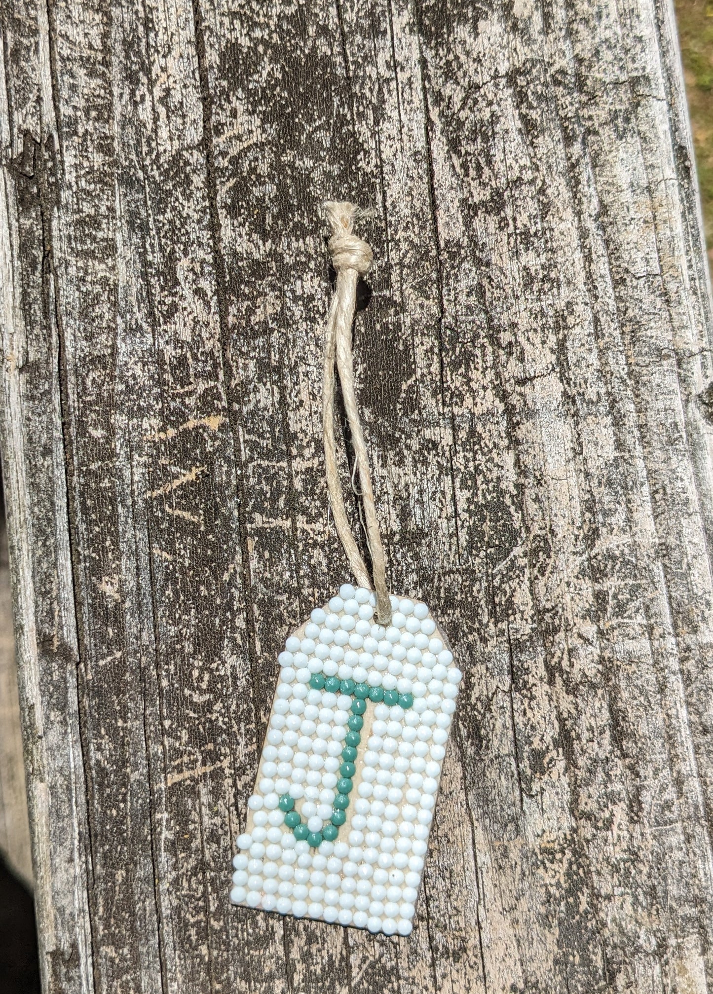 Wood Gift Tags with First Initials