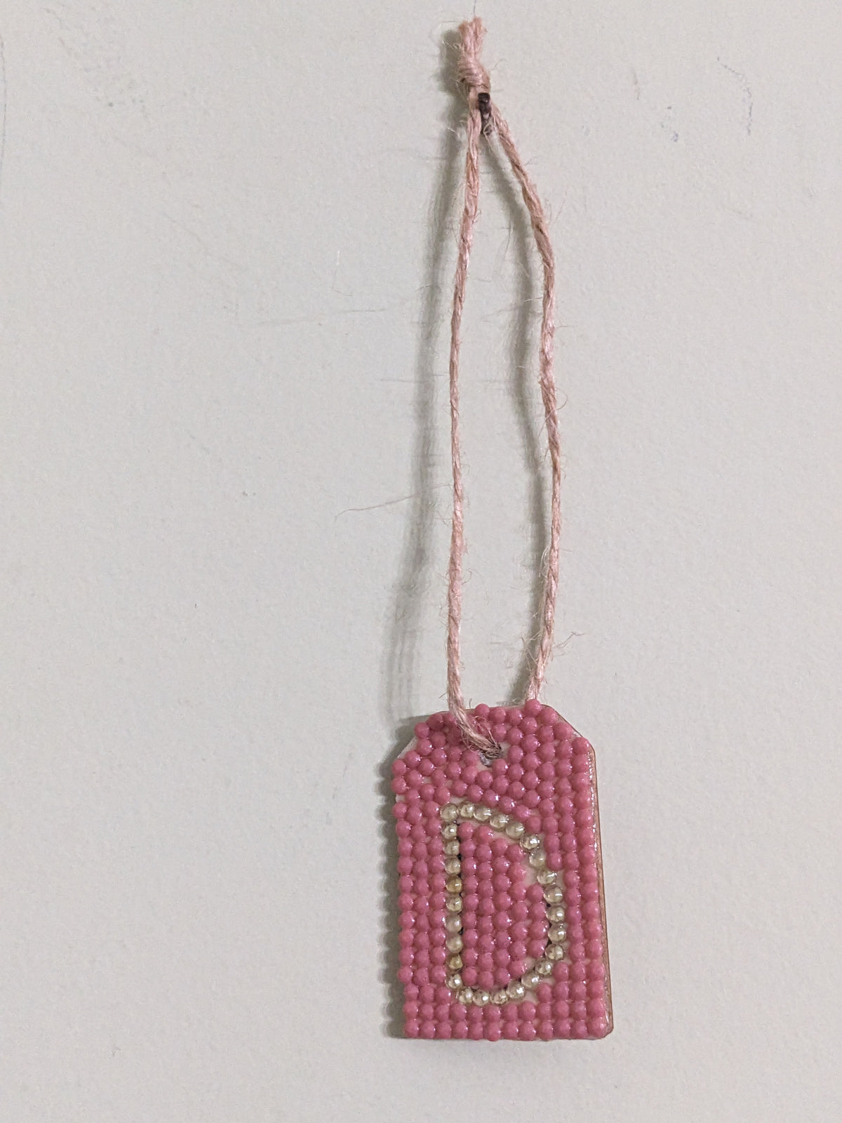 Small Initial Gift Tags Rhinestone Letters