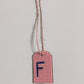 Small Initial Gift Tags Rhinestone Letters