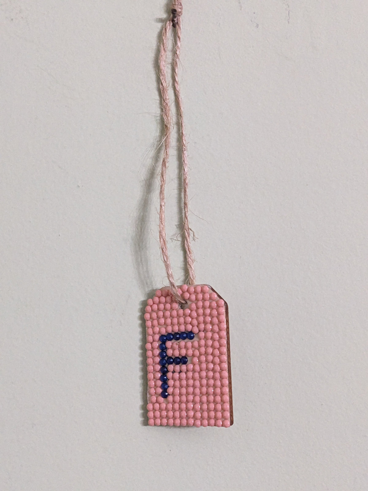 Small Initial Gift Tags Rhinestone Letters