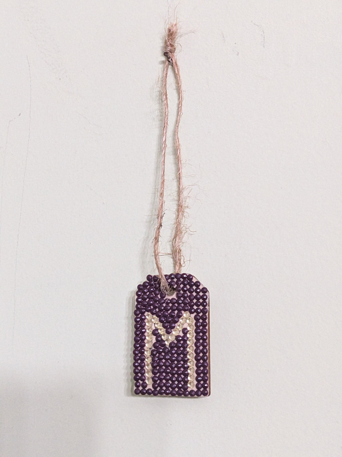 Small Initial Gift Tags Rhinestone Letters