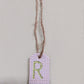 Small Initial Gift Tags Rhinestone Letters