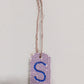 Small Initial Gift Tags Rhinestone Letters