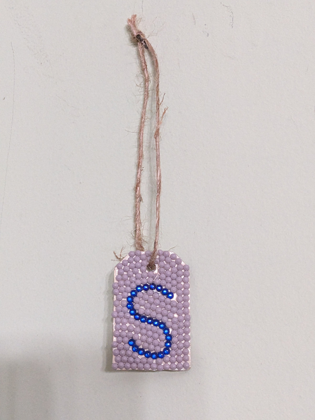Small Initial Gift Tags Rhinestone Letters