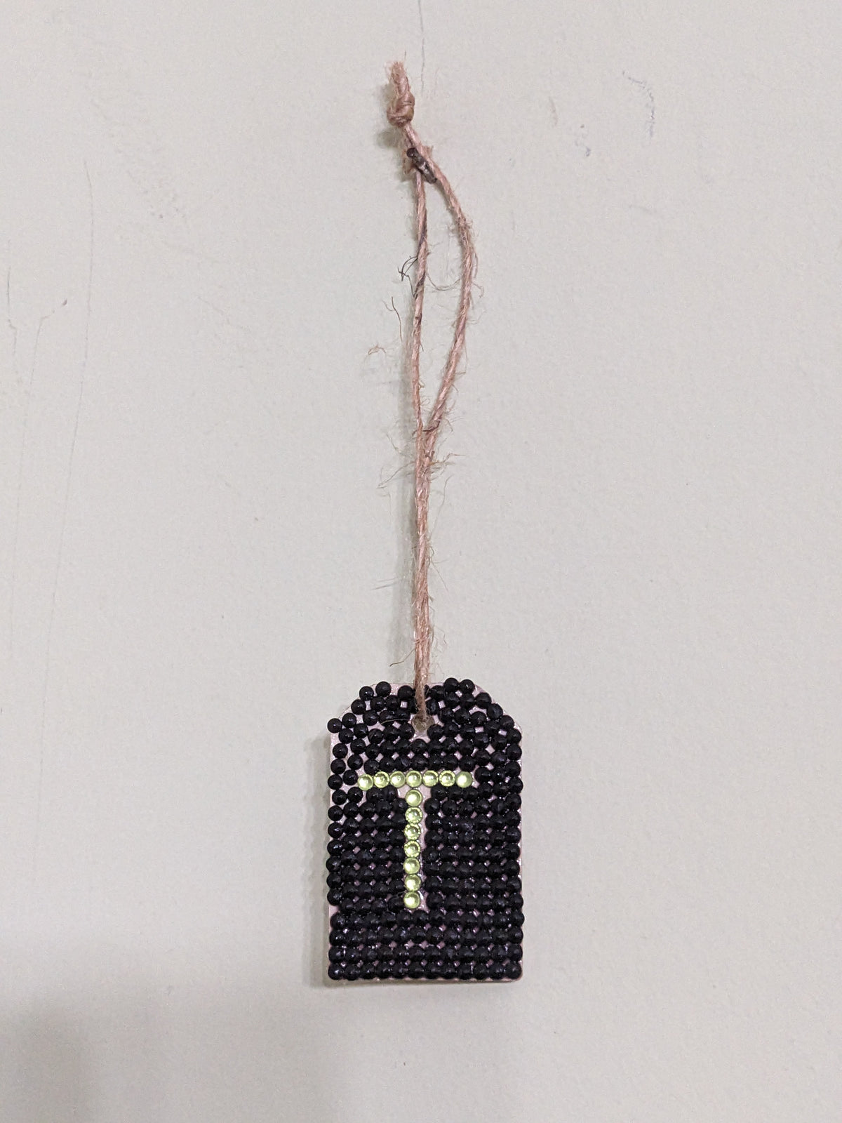 Small Initial Gift Tags Rhinestone Letters