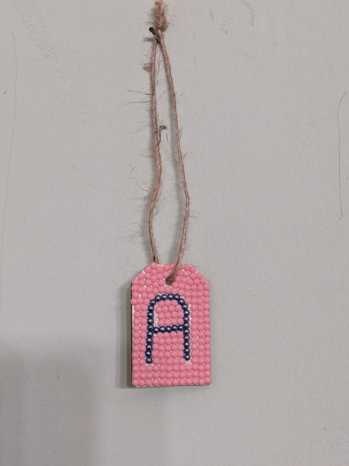 Small Initial Gift Tags Rhinestone Letters