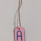 Small Initial Gift Tags Rhinestone Letters