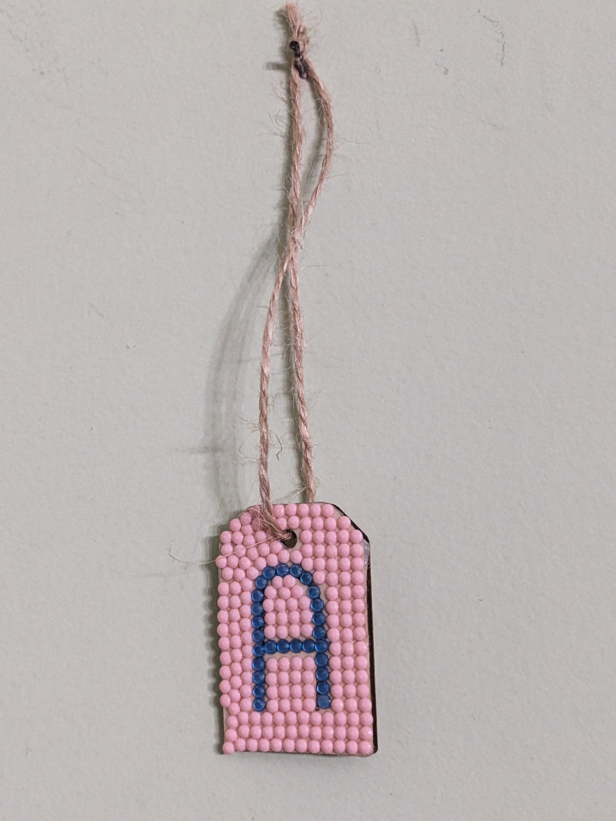 Small Initial Gift Tags Rhinestone Letters