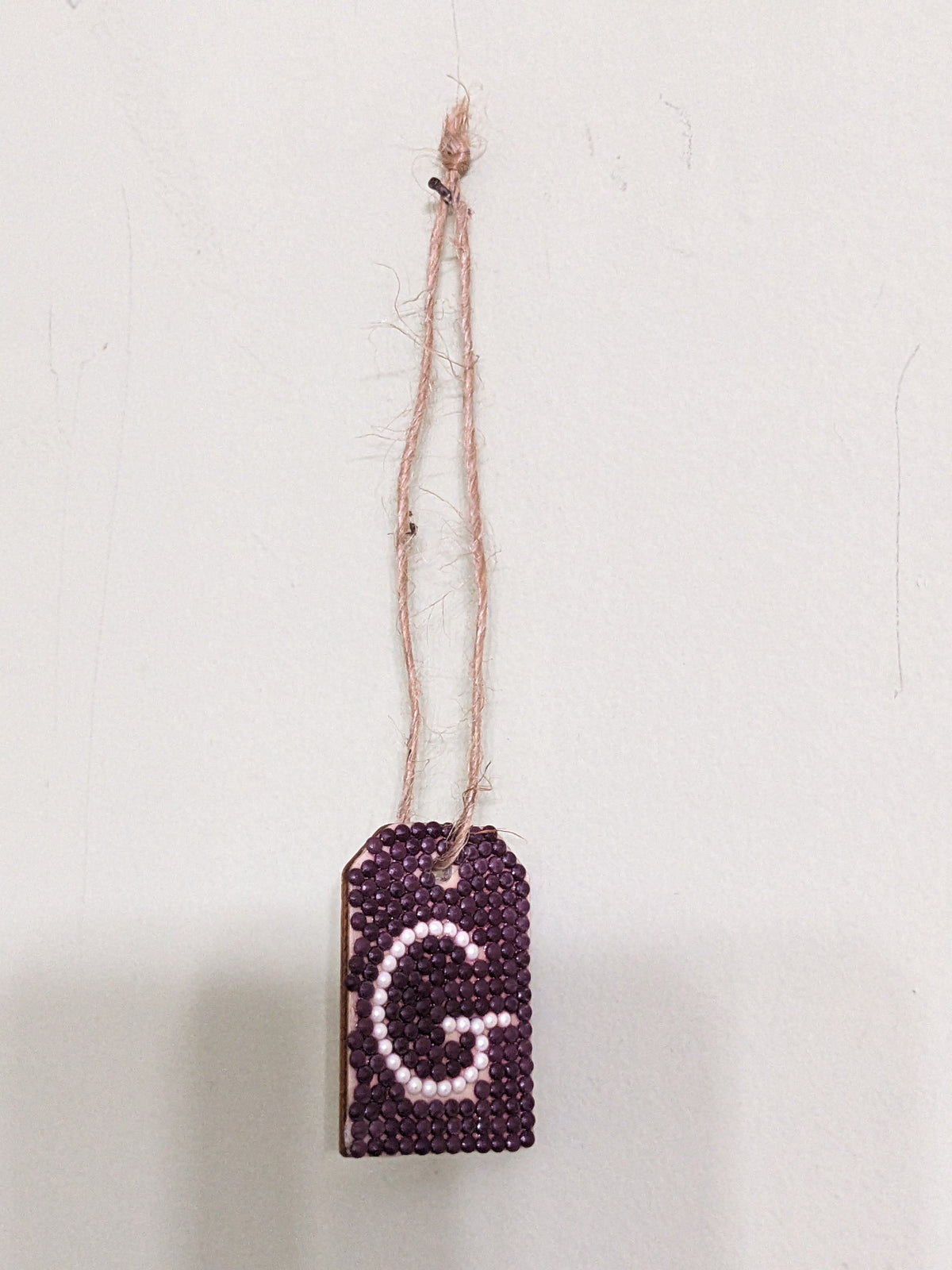 Small Initial Gift Tags Rhinestone Letters