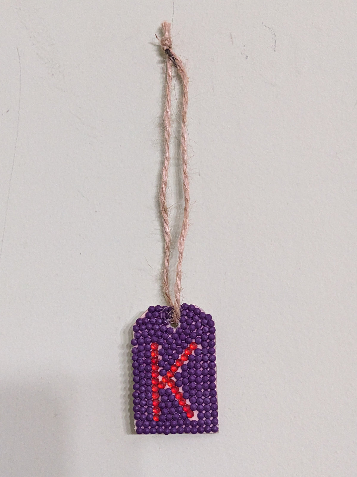 Small Initial Gift Tags Rhinestone Letters