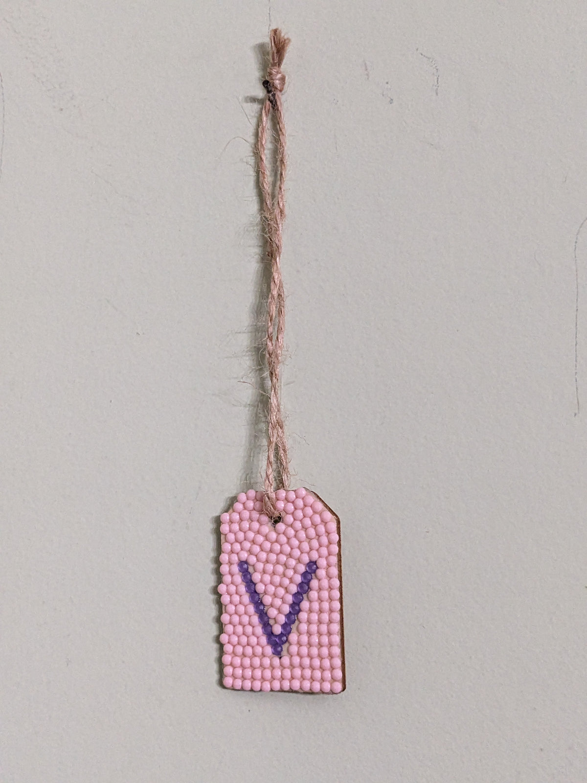 Small Initial Gift Tags Rhinestone Letters