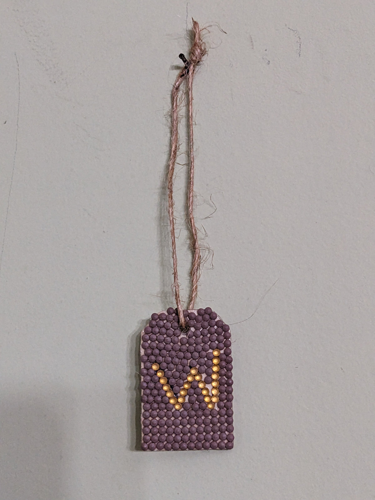 Small Initial Gift Tags Rhinestone Letters