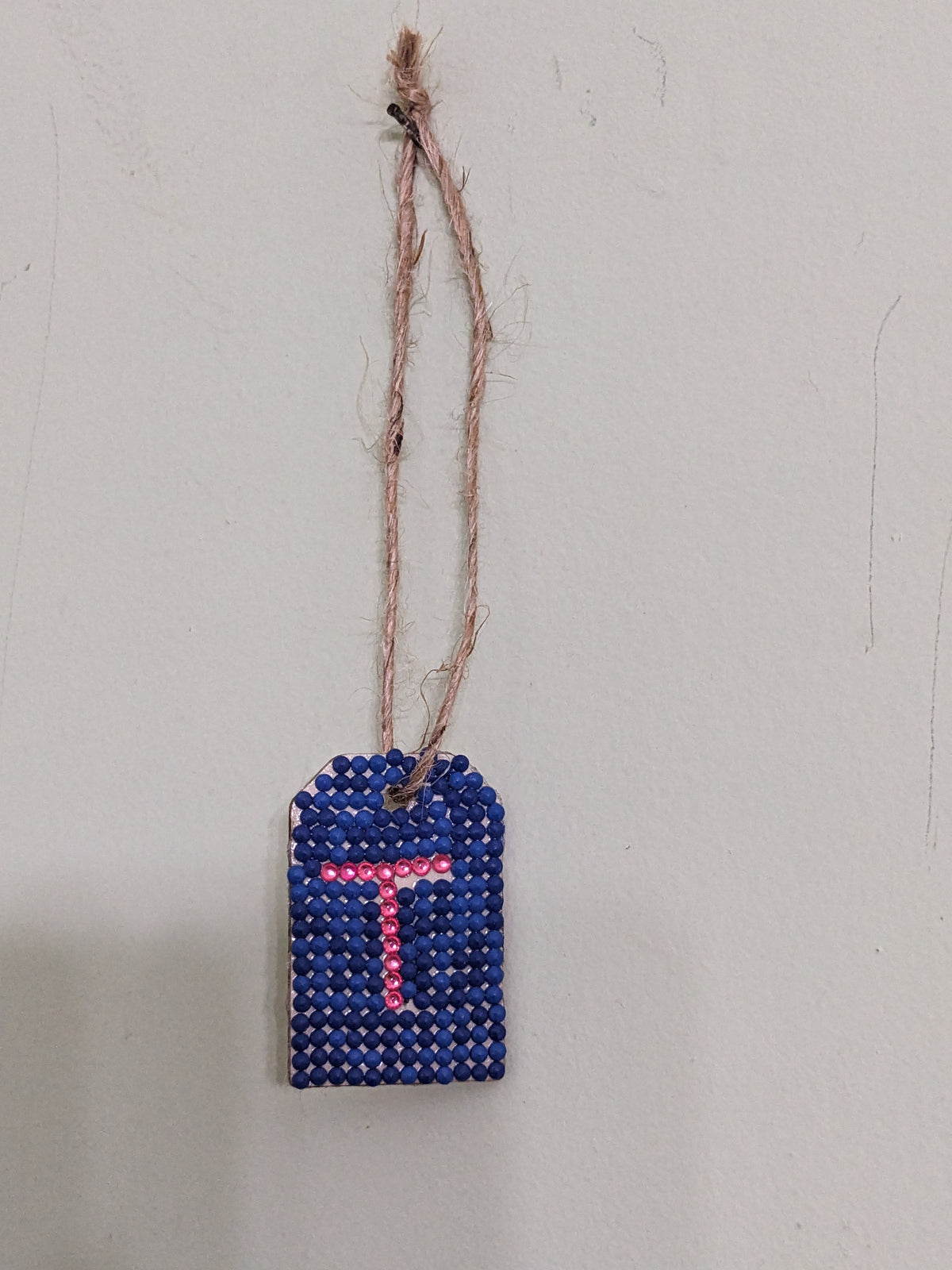 Small Initial Gift Tags Rhinestone Letters